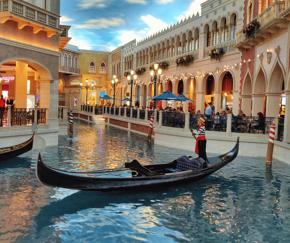 Gondola ride in the canals